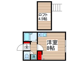 間取図 コ－ポ逆井