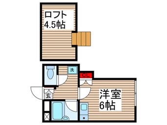 間取図 コ－ポ逆井