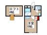 コ－ポ逆井 1Rの間取り