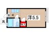 田中アパ－ト 1Kの間取り