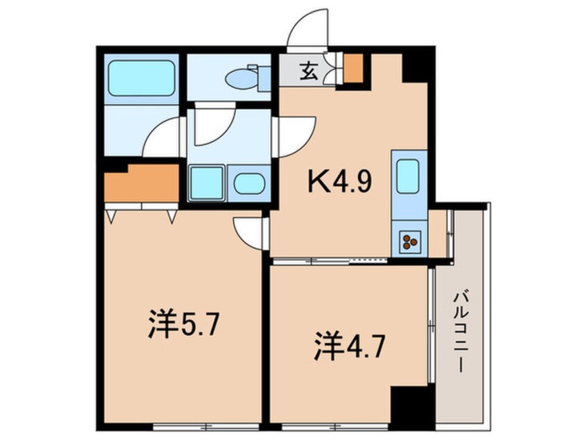 間取図 ソサエティ荏原中延