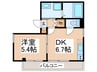 鈴木マンション 1DKの間取り