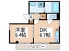 鈴木マンション 1DKの間取り