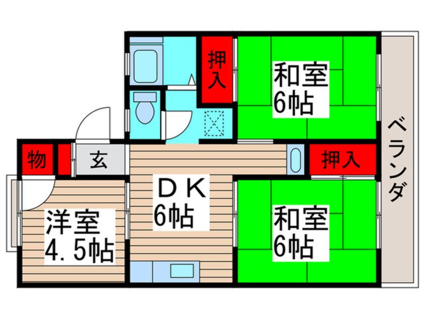 間取図 サンハイツ２