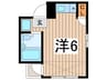 福田ビル 1Rの間取り