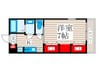 リブリ・東和 1Kの間取り
