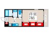 リブリ・東和 1Kの間取り