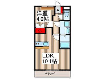 間取図 ひばりヒルズ