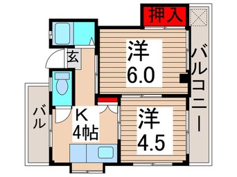 間取図 コ－ポサンフラワ－