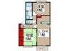 センチュリーＢ棟 2LDKの間取り