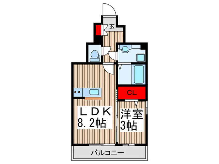 間取図 メゾンドゥラシーヌ