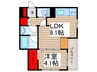 アーバングランデ市川 1LDKの間取り