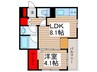アーバングランデ市川 1LDKの間取り