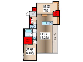 間取図 グランシャレ　クラウン