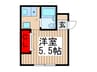 カサボナール丸山 1Rの間取り