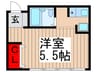 カサボナール丸山 1Rの間取り