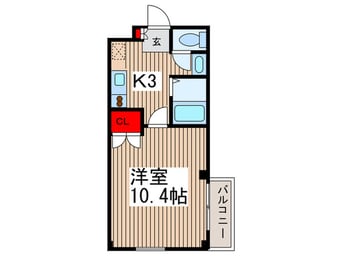 間取図 シャルマン草加南