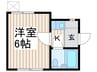 クロ－プ　桜台 1Kの間取り