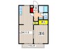 ヴォ－ンＢ 1LDKの間取り