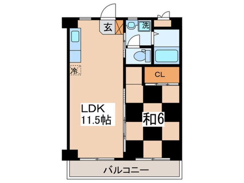 間取図 メゾン  ドゥ  カティ