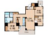 オージュＳｈｉｂｕｙａ 3LDKの間取り