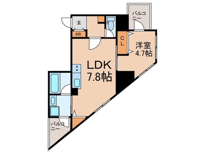 間取り図 オージュＳｈｉｂｕｙａ