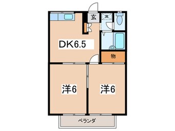 間取図 エステート笹尾