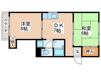 間取図 ビューラー一橋Ａ棟