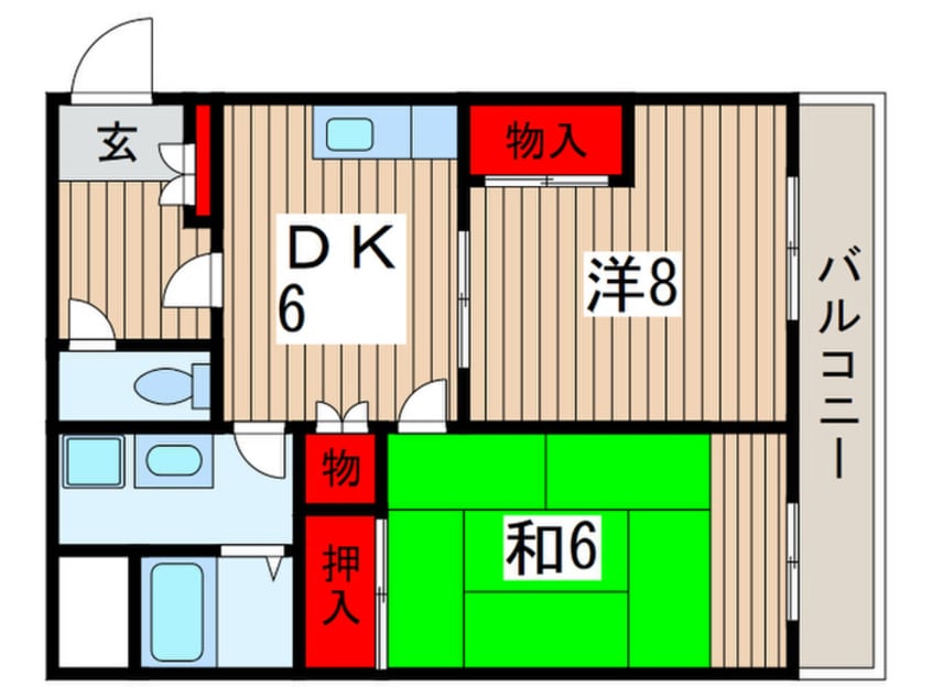 間取図 メゾンド 鴇田