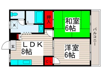 間取図 ﾗｲﾌﾊｳｽ 2