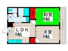 ﾗｲﾌﾊｳｽ 2 2LDKの間取り