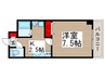 ドミ－ル秋津 1Kの間取り