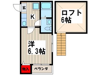 間取図 コンパ－メントハウス川口元郷