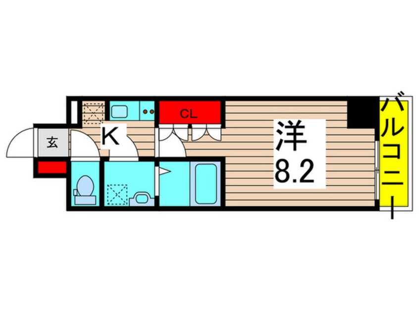 間取図 アゼスト堀切菖蒲園Ⅱ(506)