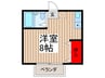 ナウトピア 1Rの間取り