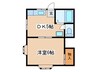 ブロンズル－フ 1DKの間取り