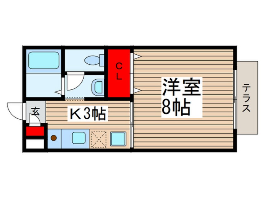 間取図 ロージュマンＭＩＹＡＭＡ