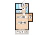レオパレス南野 1Kの間取り