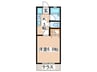 グレイス玉川学園 1Kの間取り