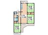 さつき住宅25号棟（405） 3LDKの間取り