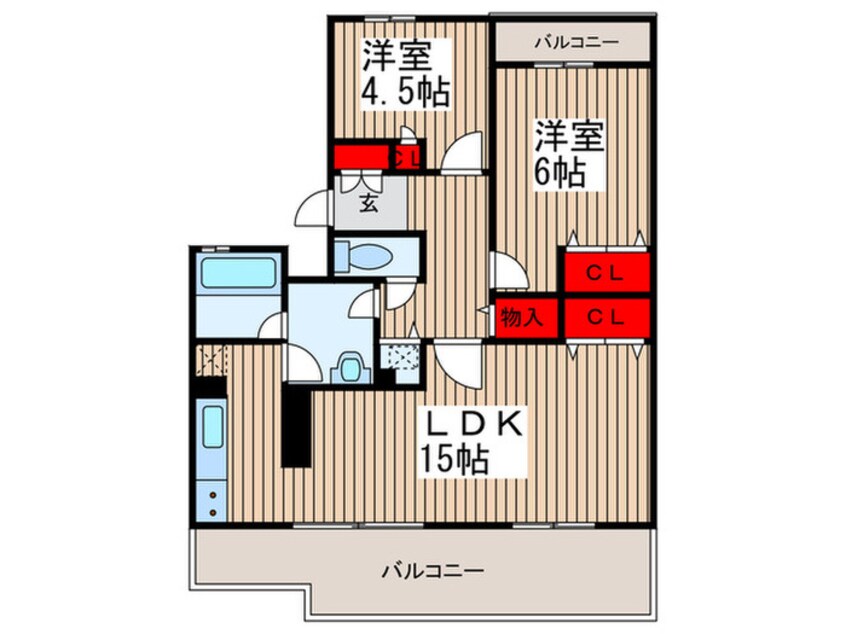 間取図 セレーノ大宮Ｃ棟