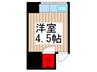 岡本荘 1Rの間取り