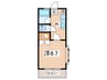 第6浅間マンション 1Kの間取り