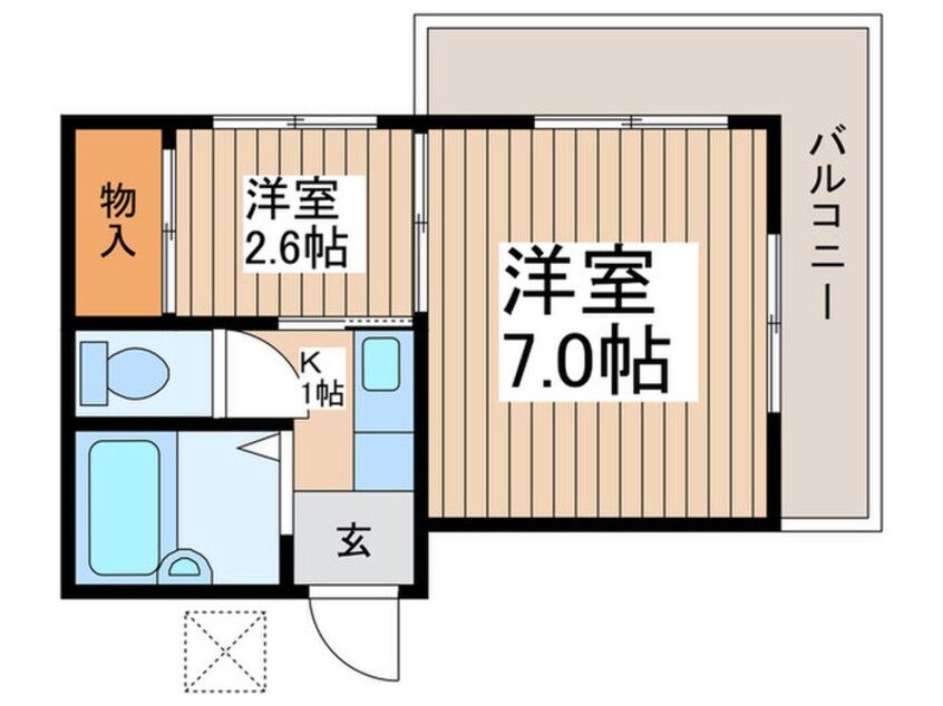 間取図 レベニュ－高ヶ坂