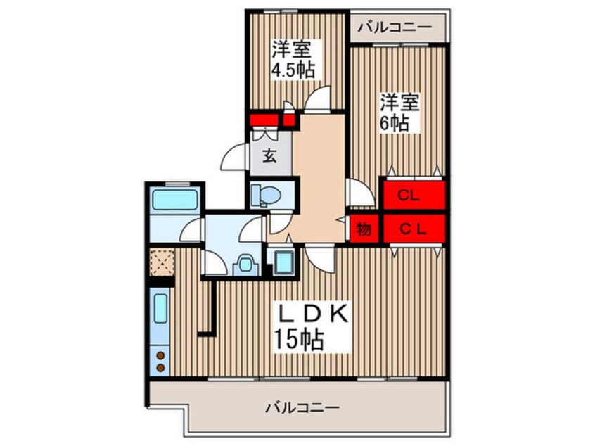 間取図 セレーノ大宮Ｄ棟