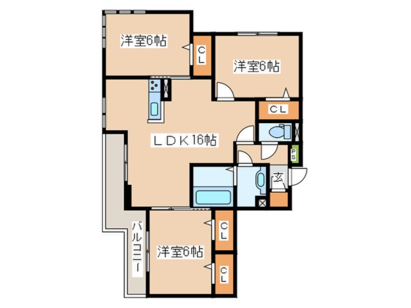 間取図 ＣＡＳＡ　ＦＬＯＲＥＳＴＡ