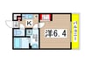 リブリ・道場北 1Kの間取り