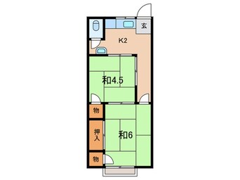 間取図 西糀谷コーポ第一