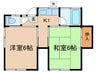 服文荘 2Kの間取り