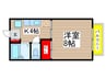 ベル・ウェル鶴沢 1Kの間取り